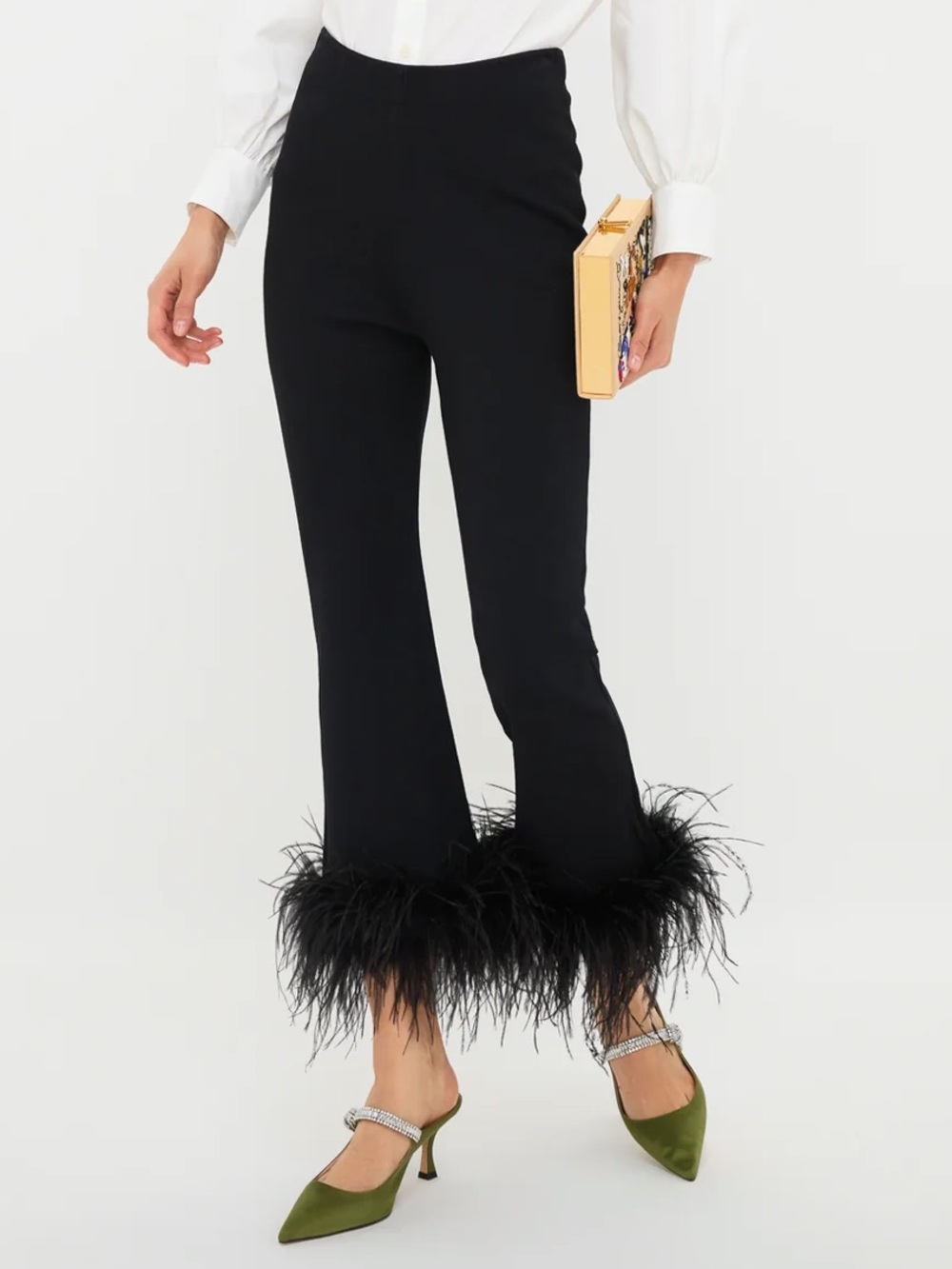 Ashford Feather Pants Black MED